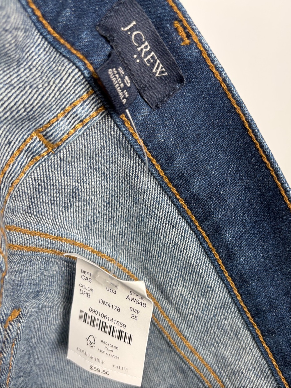 J Crew Classic Denim Jean Short in Dark Pacific Blue Wash - Picture 4 of 16